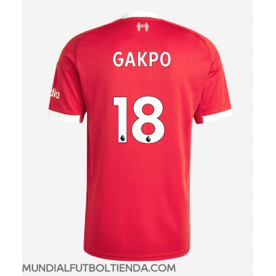 Camiseta Liverpool Cody Gakpo #18 Primera Equipación Replica 2025-26 mangas cortas Camiseta Liverpool Cody Gakpo #18 Primera Equipación Replica 2025-26 mangas cortas
